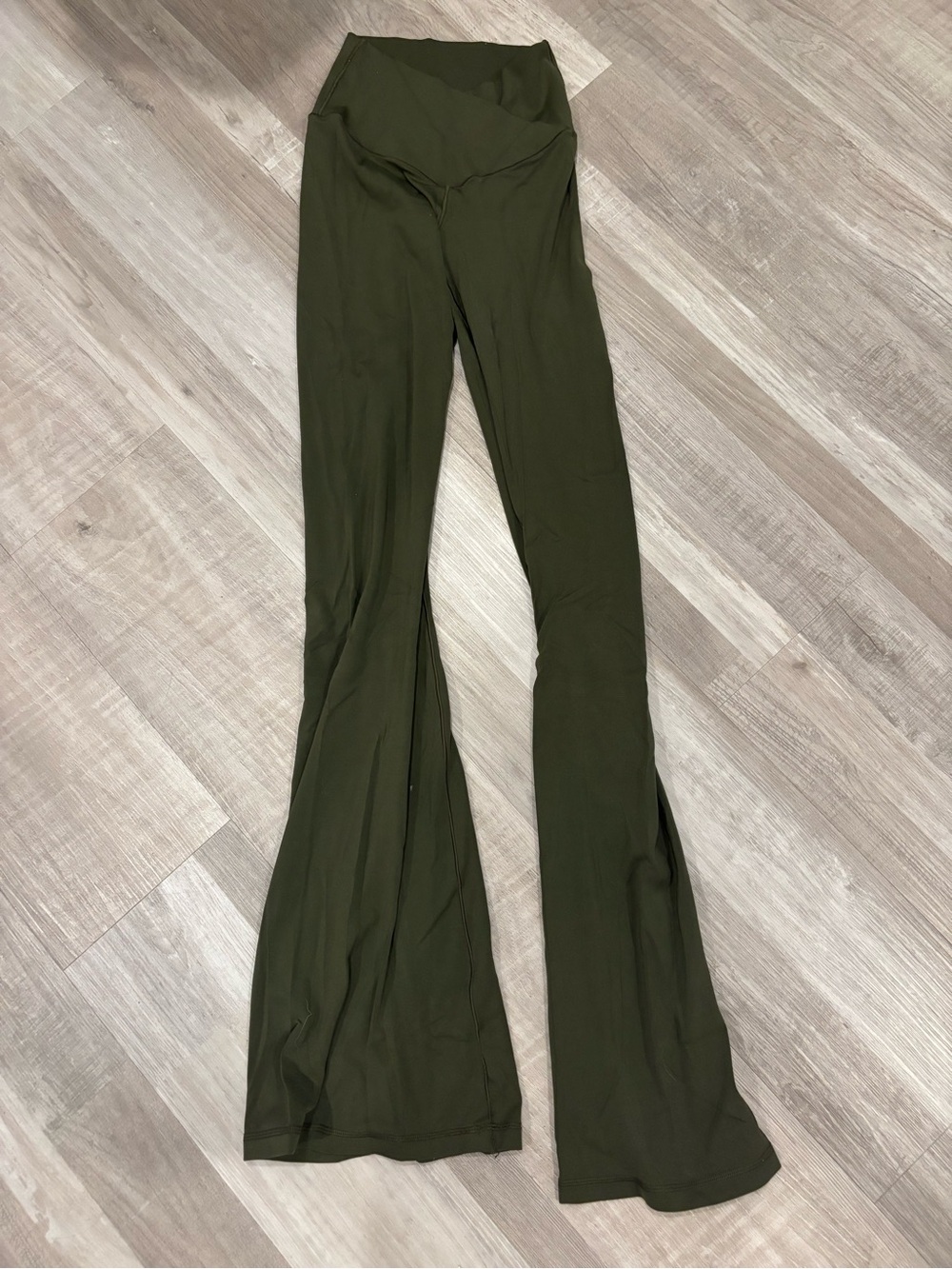 aerie Olive Green Flare Yoga Pants